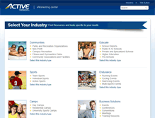 Tablet Screenshot of emarketing.activenetwork.com